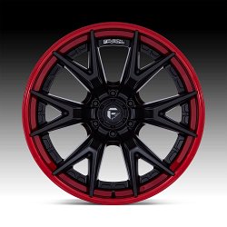 Fuel Catalyst FC402MQ Black Red Custom Truck Wheels 3